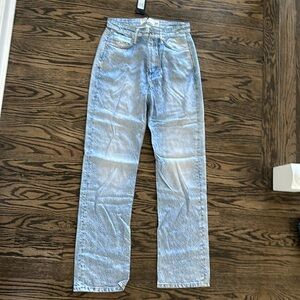 NWT Rag & Bone Luna Alex Liquid High Rise Straight Jean Imitation Denim